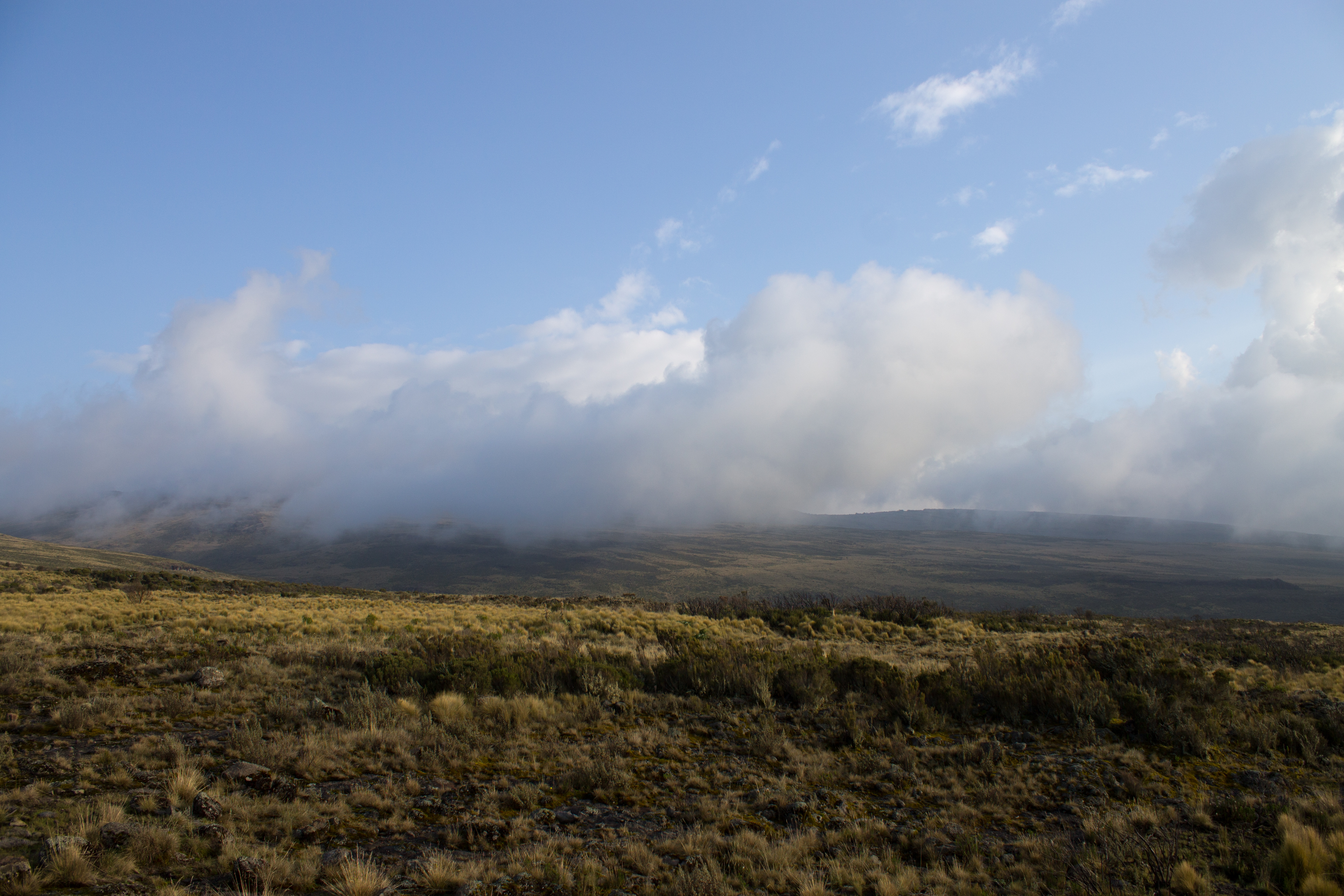 Clouds on Mount Kenya
