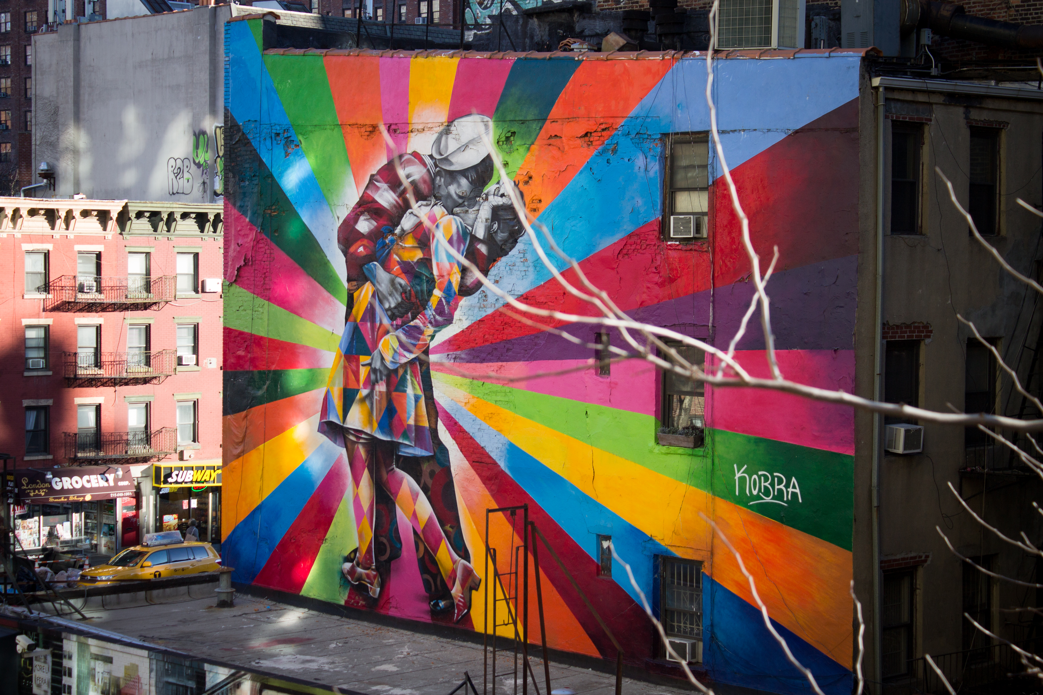 Sailor Kissing Nurse, High Line, NYC