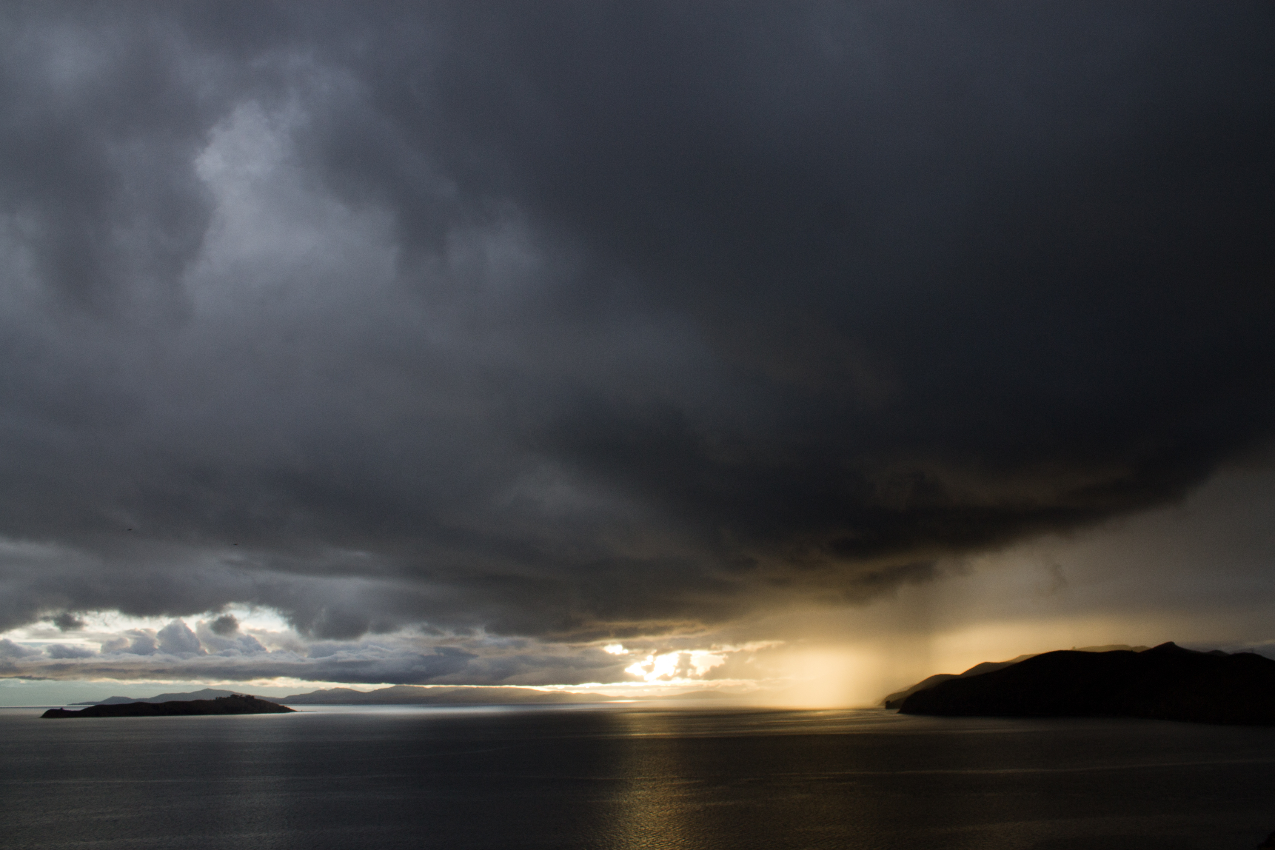 Storm on Lake Titicaca