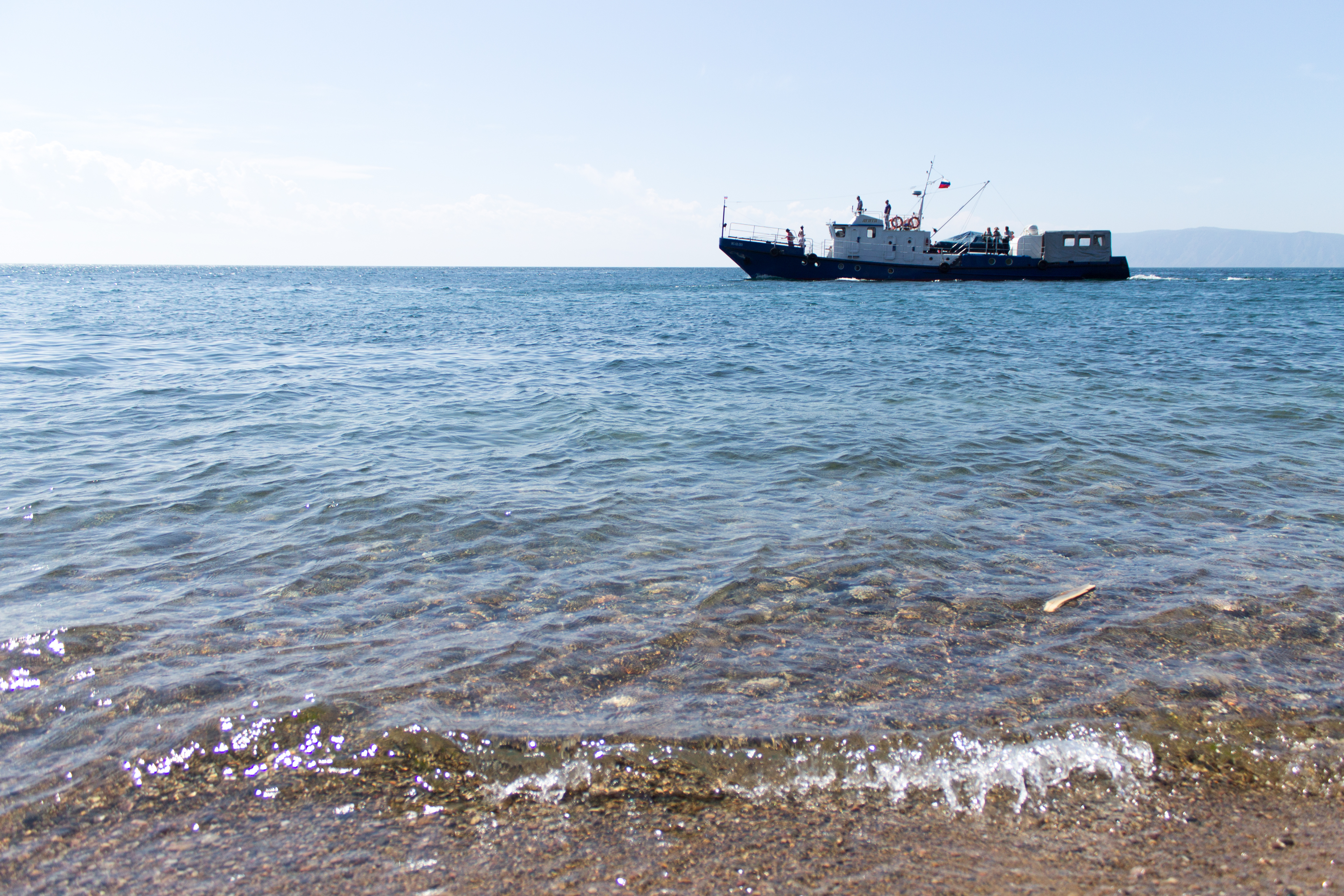 Boat on Lake Baikal
