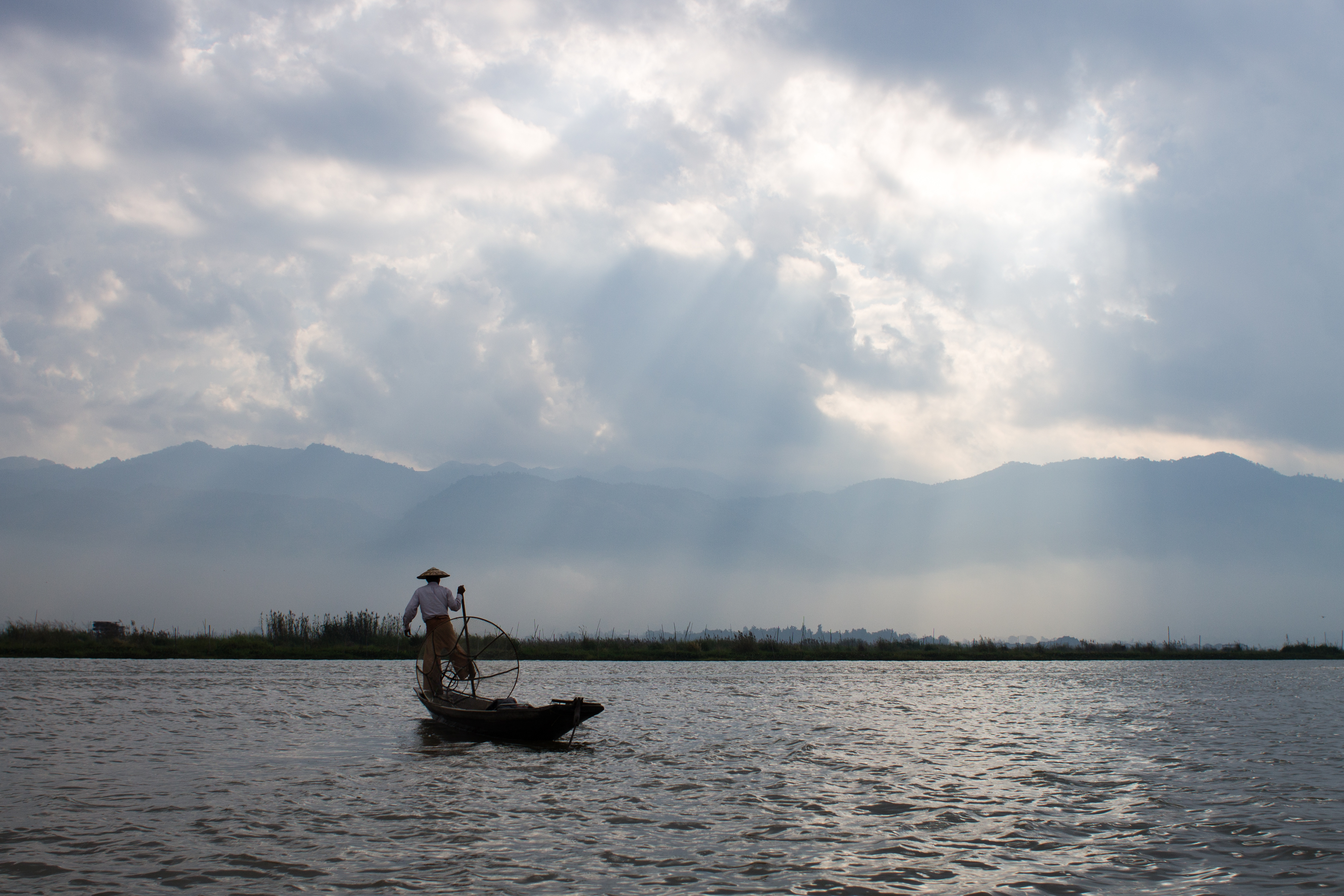 Fisherman on Lake Inle
