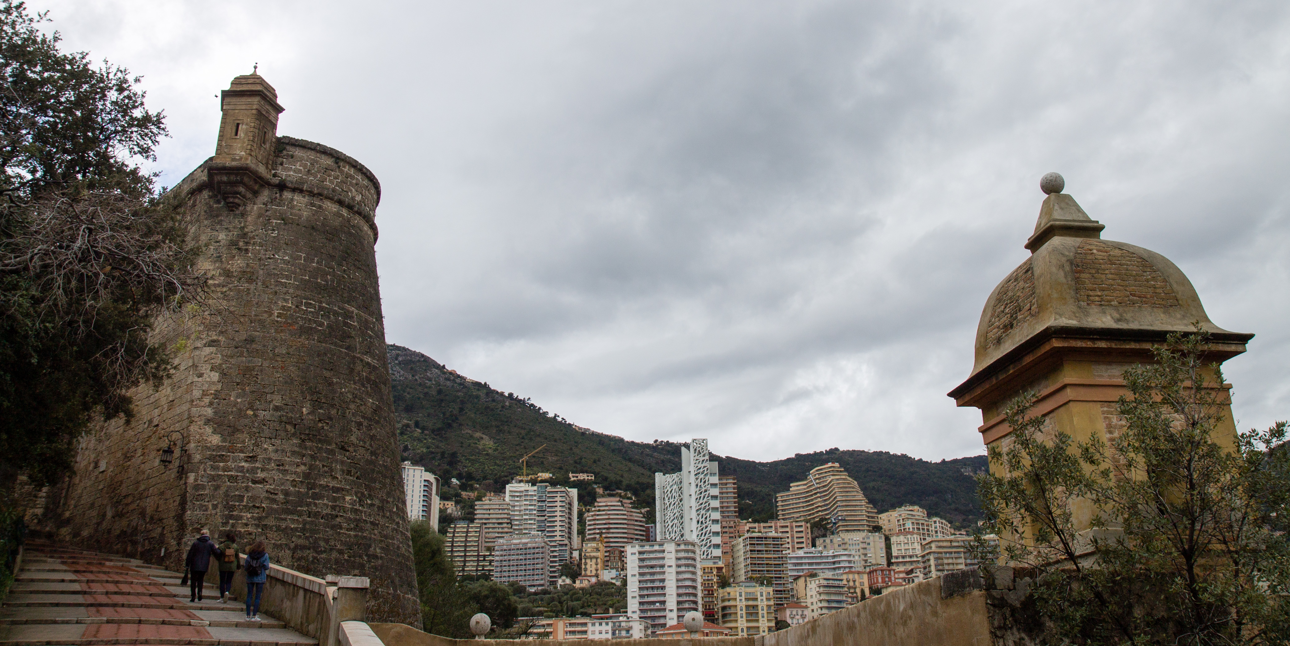 Climbing to Monaco-Ville