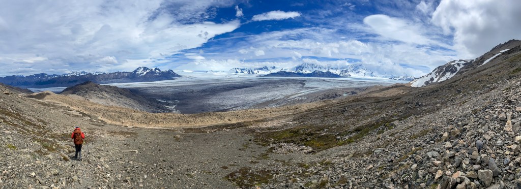 Descending from Paso del Viento, above the Southern Patagonia Ice Field