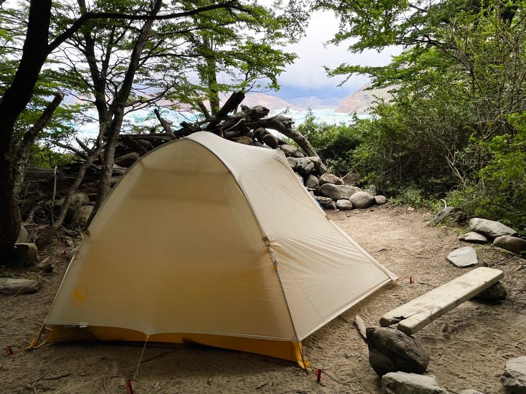 Tent at Bahia de los Témpanos
